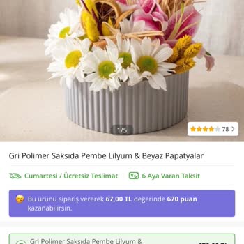 Çiçek Sepeti Ürün Görünümü İlanla Uyumsuz, Ücret İadesi Talebi