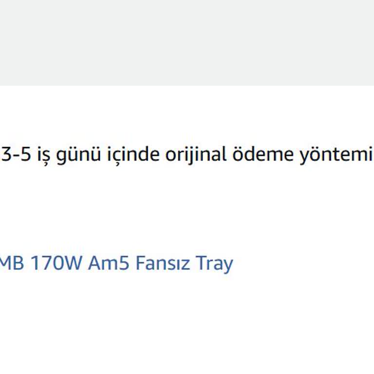 33.598 TL İptal Edilen Siparişin 5 Aylık Geri Ödeme Gecikmesi