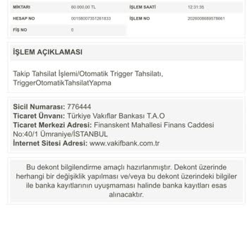 VakıfBank’ın Yanıltıcı Bilgisi Ve Ek Masrafları Nedeniyle Blokem Kaldırılmadı
