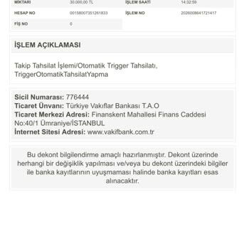 VakıfBank’ın Yanıltıcı Bilgisi Ve Ek Masrafları Nedeniyle Blokem Kaldırılmadı