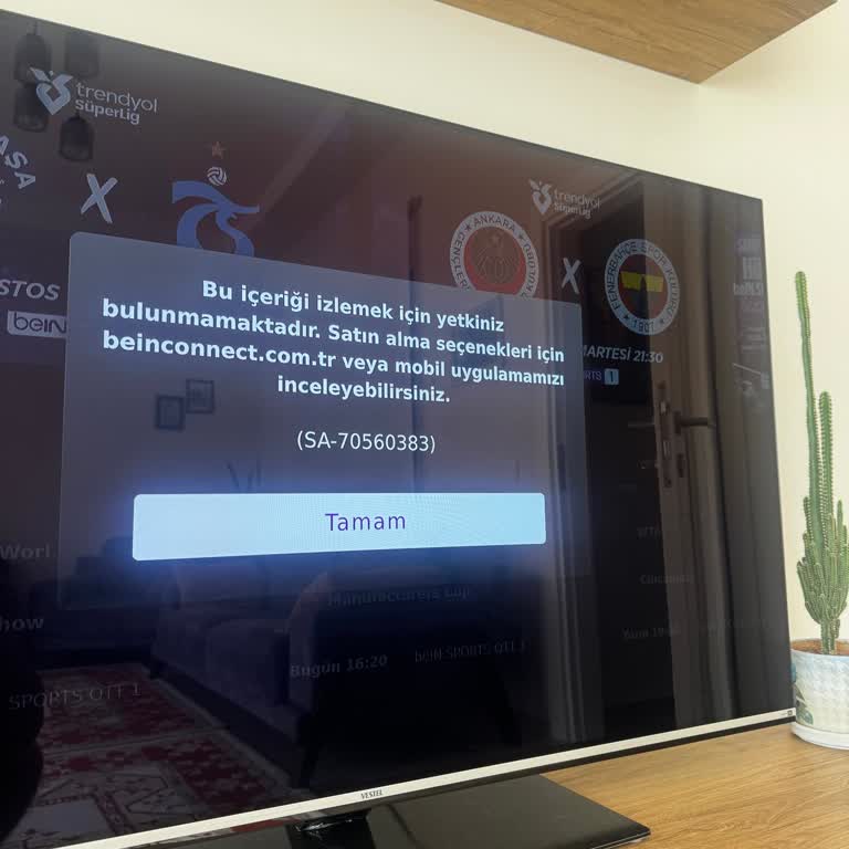 BeIN Connect'te TV Üzerinden Spor Yayını İzleyemiyorum, Müşteri Hizmetleri Yanıt Vermiyor