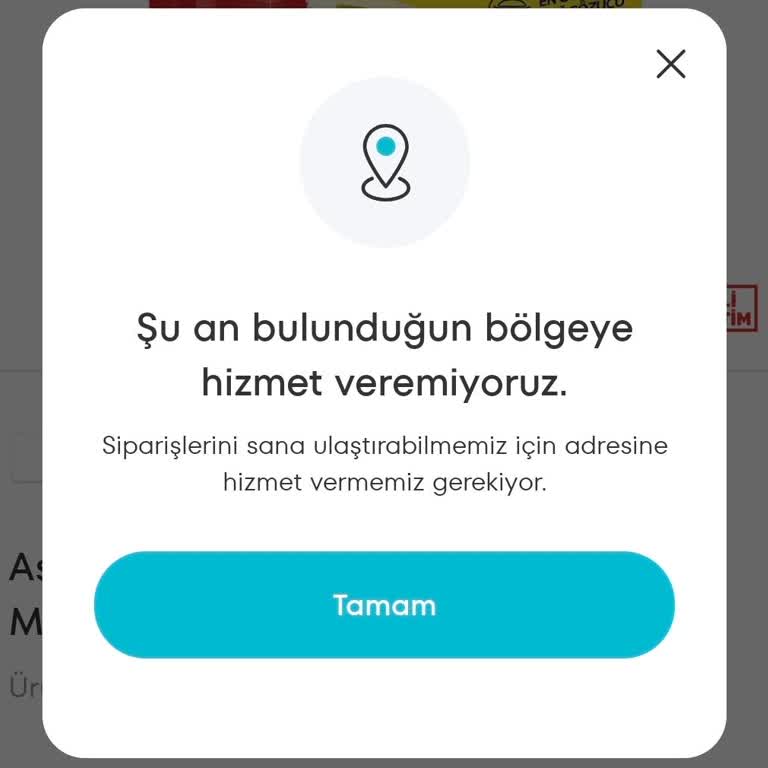A101 Kapıda Uygulamasında Bölge Servisi Sorunu