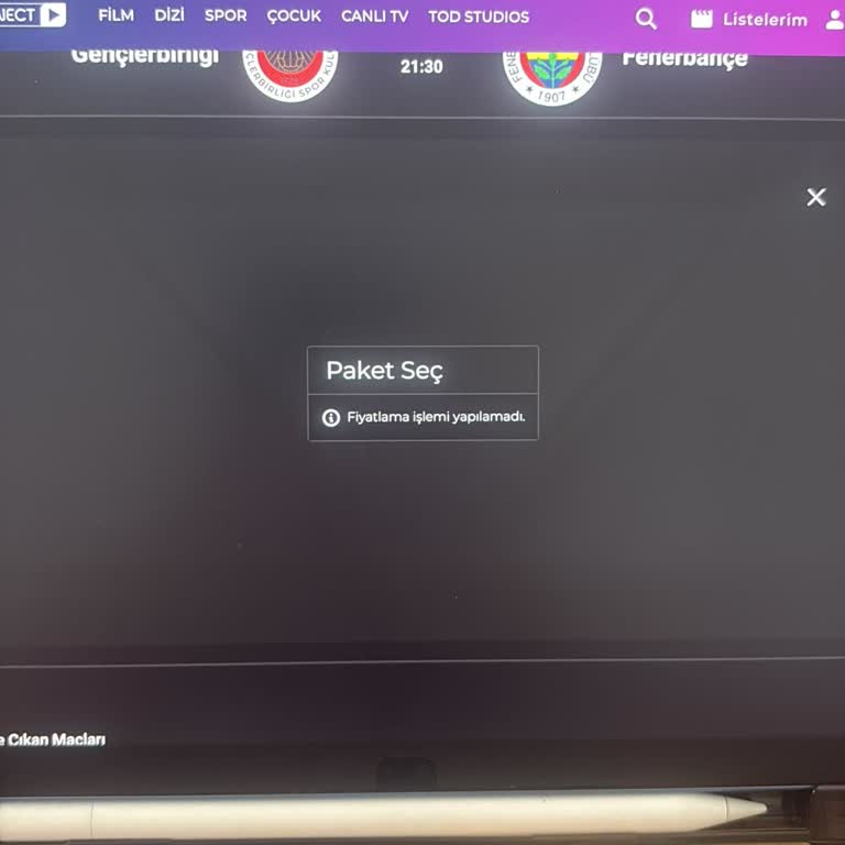 Bein Connect Yıldız Dolu Paketi İçin Fiyatlandırma Hatası Ve Maç İzleme Sorunu