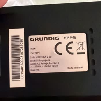 Grundig VCP3930 Süpürgede Batarya Ve Motorlu Başlık Arızaları Nedeniyle Değişim Talebi