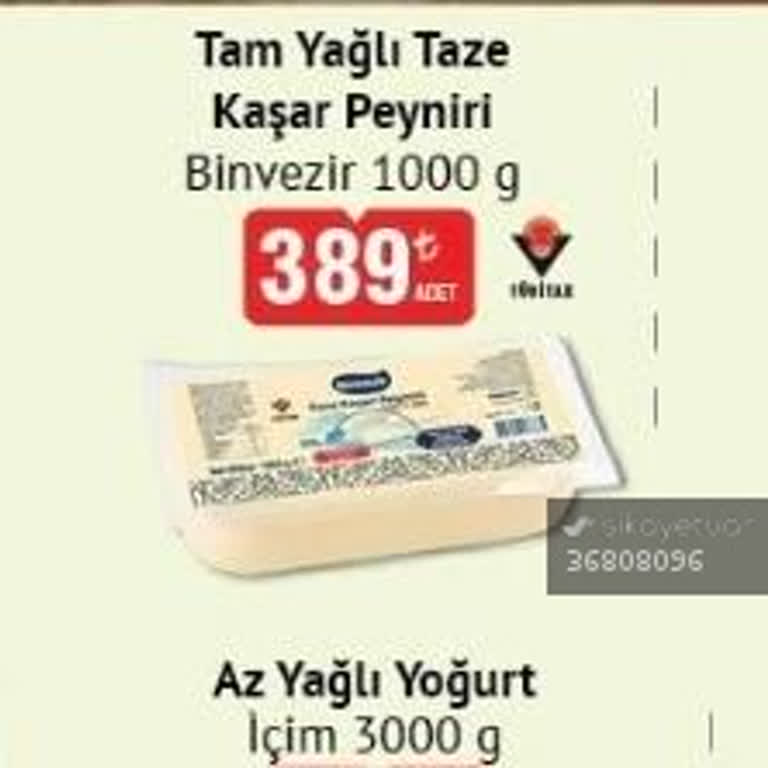 BIM Binvezir Kaşar Peyniri Fiyatındaki Aşırı Artışa Şikayet