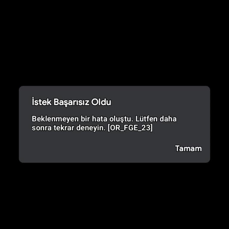 Google Play Store Üzerinden Paycell Ödeme Yöntemi Ekleme Sırasında Sürekli Hata Kodu Alınıyor