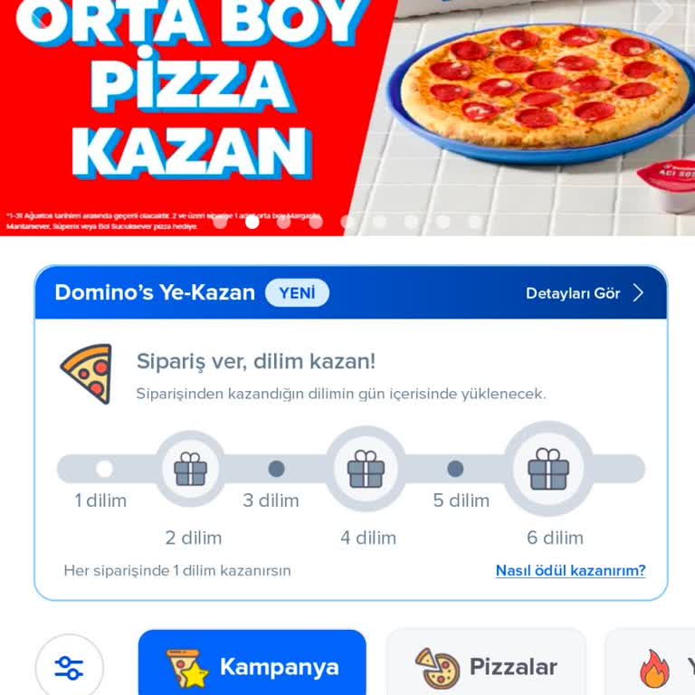 Domino's Hediye Dilim Haklarım Kayboldu, Müşteri Hizmetlerinden Cevap Alamıyorum