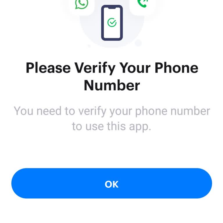 Getcontact Verification Screen Shows No SMS or Call Options on Samsung A52s