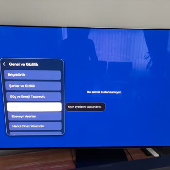 Samsung Televizyonumda Yayın Ayarlarına Erişemiyorum Ve Müşteri Desteği Yanıt Vermiyor