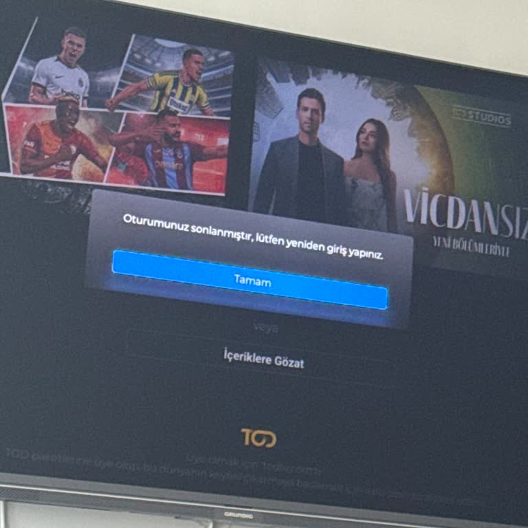 Android TV Uygulamasında Oturum Hatası Yayını İzleyemiyorum