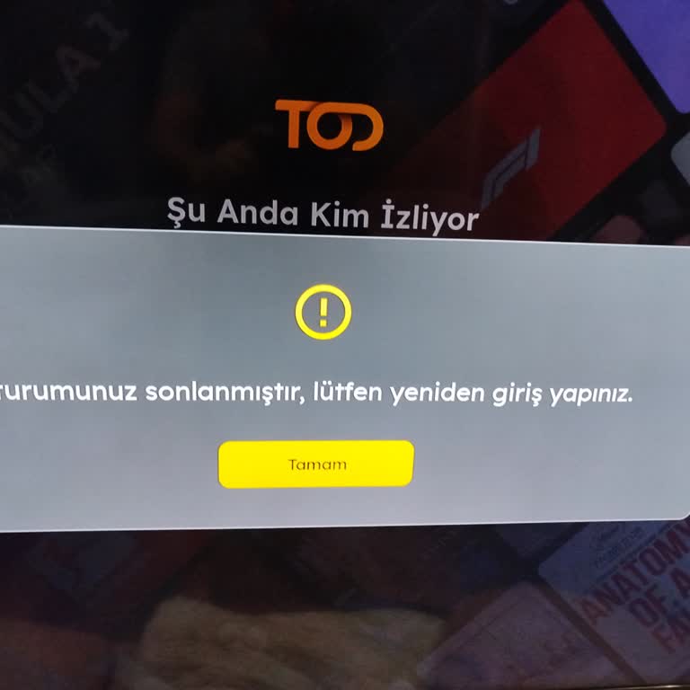 Digiturk Tod Platformunda Oturum Sonlandırma Hatası Ve Ücretli Hizmet Kullanılamıyor