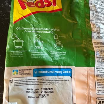 Feast Dondurulmuş Bezelyede Dikenli Yabancı Cisimler Keşfedildi
