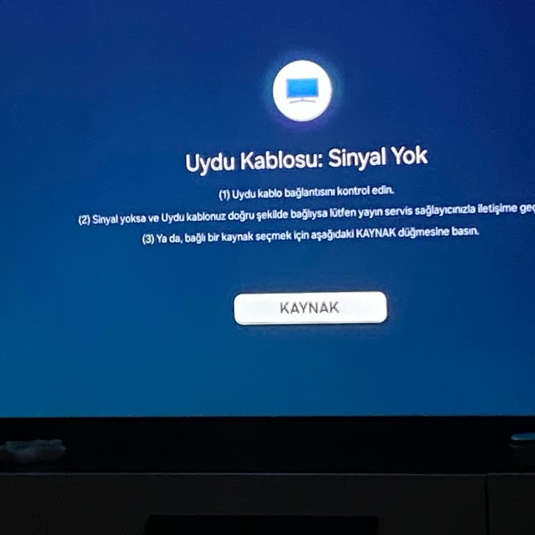 TKGS Ayarlı Samsung Televizyonda Sinyal Yok Ve Kanal Alınamıyor