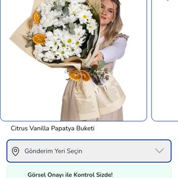 Citrus Vanilla Papatya Buketi Görseliyle Uyuşmayan Ürün, İade Talebi
