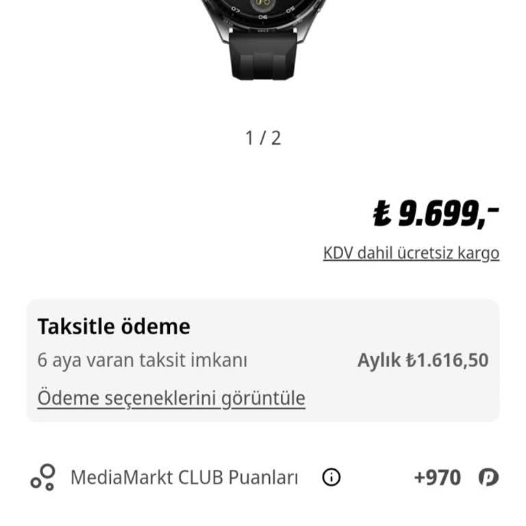 Alınan Huawei Watch GT6 Kısa Sürede Düşen Fiyat, 1.300 TL Farkının Geri Ödemesi Talep Ediliyor