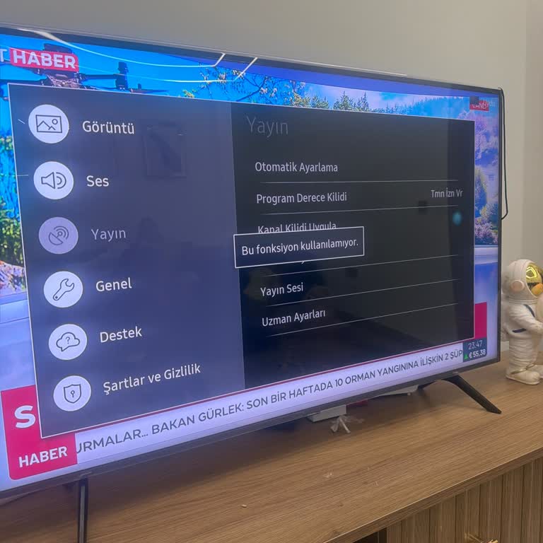 Samsung TV'de Yayın Sekmesi Devre Dışı: Kanal Arama Ve Güncelleme İmkansız