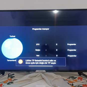 Onvo TV'de TP Listesi Uyarısı Ve Uydu Yayını Alınamaması Sorunu