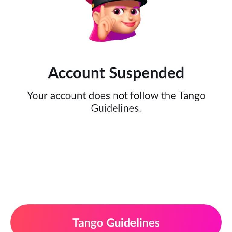 Tango Live Unfair Account Suspension – Request for Reason and Reactivation