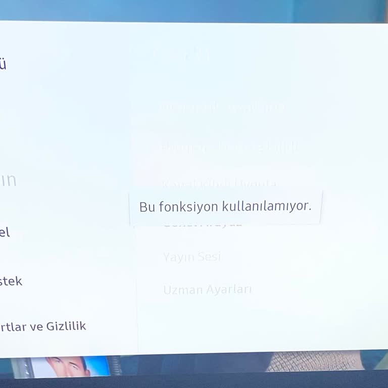 Samsung Yayın Menüsü Pasif Hale Geldiği İçin Kanal Arama Ve Güncelleme Yapılamıyor