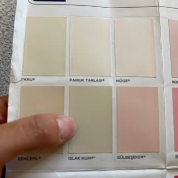 Kartelde Seçtiğim Renk Duvar Boyasıyla Uyuşmuyor