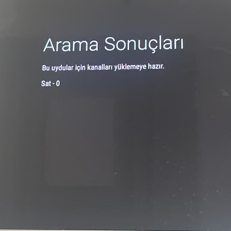 Philips Televizyonda TÜRKSAT Kanalı Yüklenmiyor Ve Kurulum Anlaşılmaz