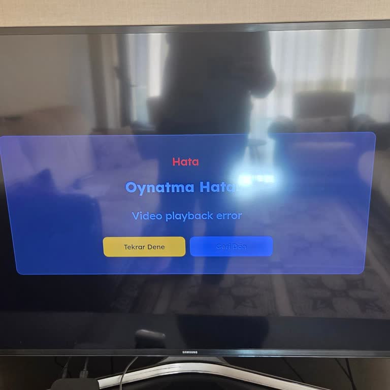 Video Oynatma Hatası Sonrası Todtv Canlı TV İzleyememe