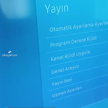 Samsung TV Yayın Sekmesi Pasif!