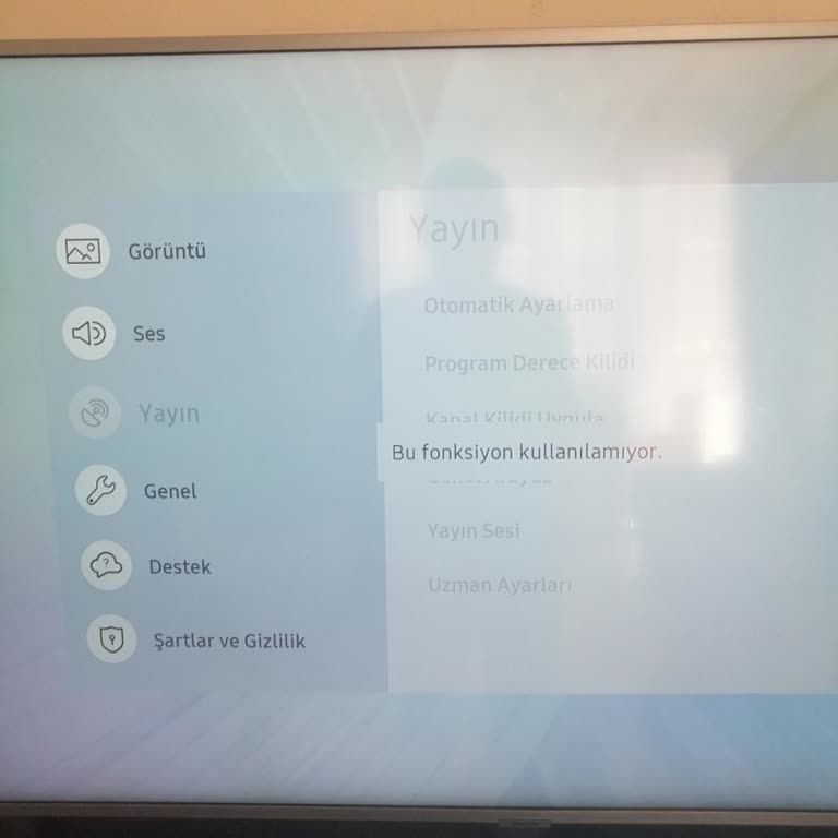 Yayın Menüsü Çalışmıyor Ve Ses Sorunu İçin Ücretsiz Servis Talebi
