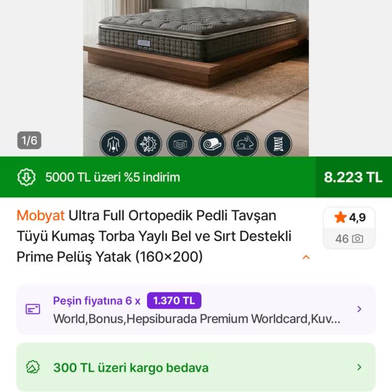 Satın Alınan Yatağın Fiyat Düşüşü İçin Telafi İsteği
