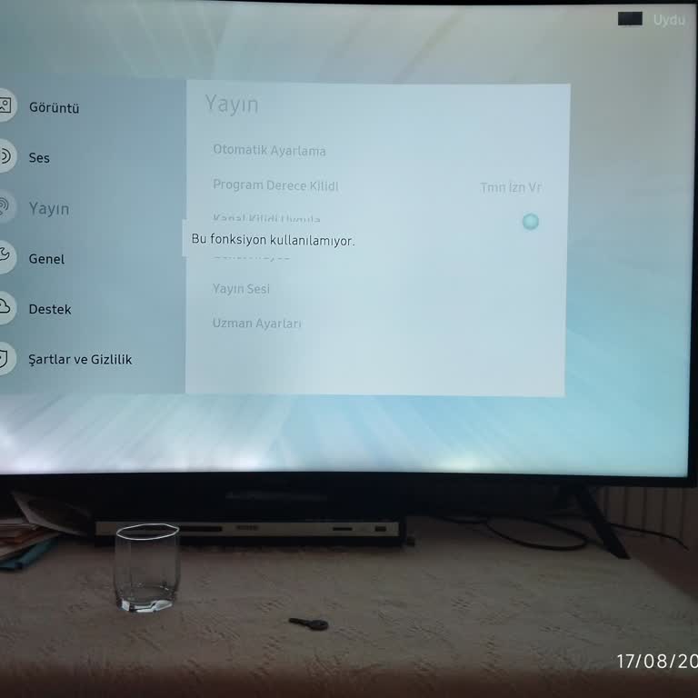 Yayın Menüsü Kullanılamıyor, Kanal Ayarı Yapılamıyor