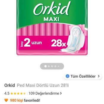 Orkid Ped Maxi Ürünün Stok Yokluğu Ve Üretim Bilgisi Talebi