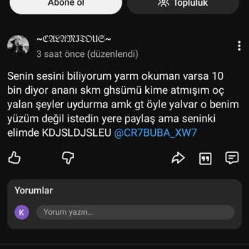 YouTube Kanalındaki Sistematik Hakaret, Küfür Ve İftira Şikayeti