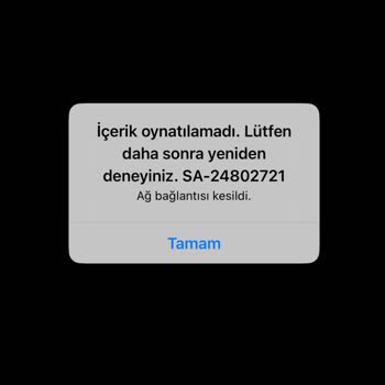 Bein Connect Uygulamasında Sa-24802721 Hatası Ağ Bağlantısı Kesildi Sorunu Çözülmedi