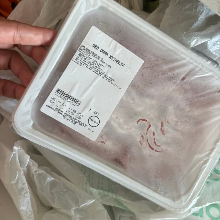 Eksik Gelen Kıyma Paketi İçin İade Ve Çözüm Talebi