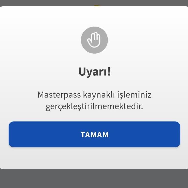 Vodafone Pay Sanal Kartı Opet Pay'de Masterpass Hatası Nedeniyle Bakiye Yüklenemiyor