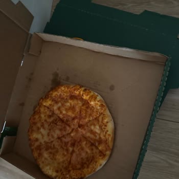 Açık Kutularda Küçük Boy Pizza Ve Geri Ödeme Sorunu