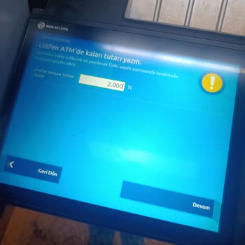 ATM'de 2.000 TL Para Sıkışması Ve Geri Ödeme Talebi