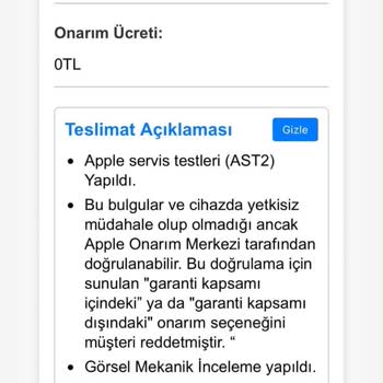 Yeni Telefon Ahizesi 15 Gün İçinde Bozuldu, Servis Kayıtları Çelişkili
