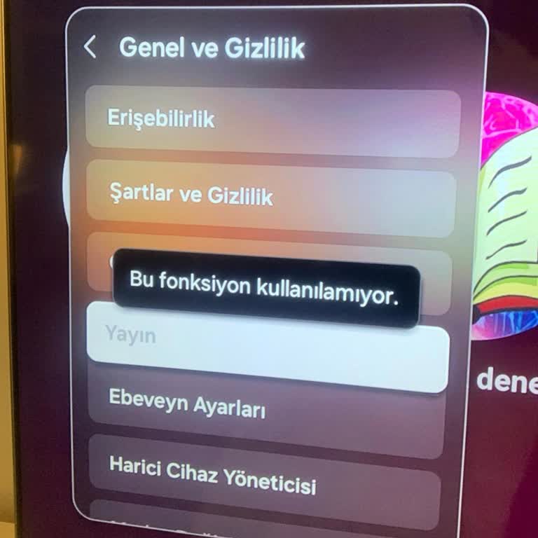 Kanal Arama Menüsü Pasif, Teknik Destek Çağrısı Gelmedi, Garanti Kapsamında Ürün Değişimi İstiyorum
