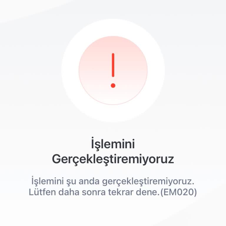 Telefon Numarası Güncellenmedi Ve EM020 Hatası Çözülmedi
