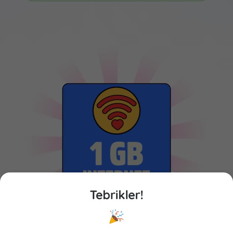Kazandırio Uygulamasında Kazanılan İnternet Hattıma Yüklenmedi
