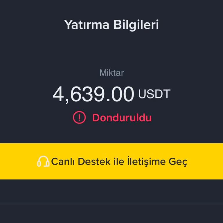 USDT Transferim Donduruldu, Açık Açıklama Ve Acil Çözüm İstiyorum