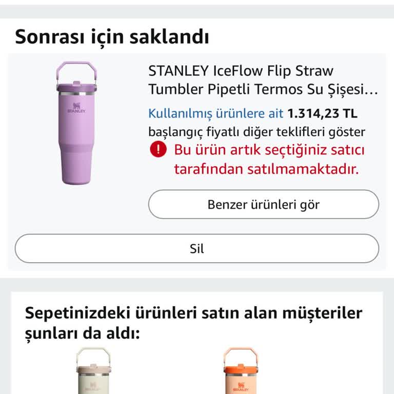 Sepete Eklediğim Stanley Termosunun Fiyatı Aniden 3 Katına Çıktı Ve Satıştan Kaldırıldı