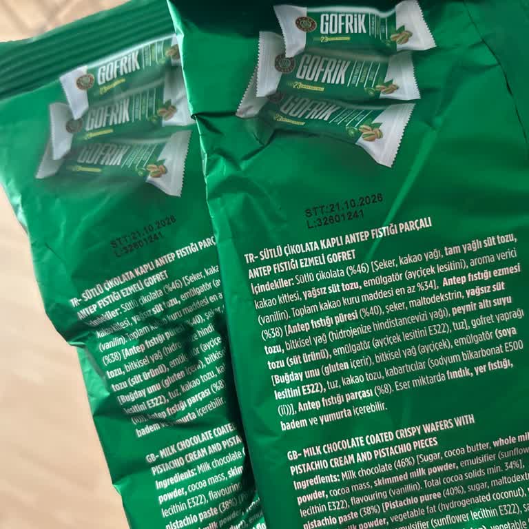 Rossmann'dan Bayat Gofrik Antep Fıstıklı Çikolatalı Gofret Şikayeti