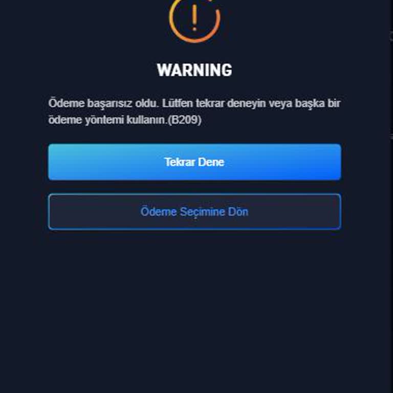 İstanbulkart Dijital Kartım Online Ödemelerde B209 Hatası İle Reddediliyor