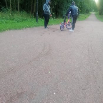 Urent Наезд электровелосипедом На Пешехода В Парковой Зоне в городе Гатчина