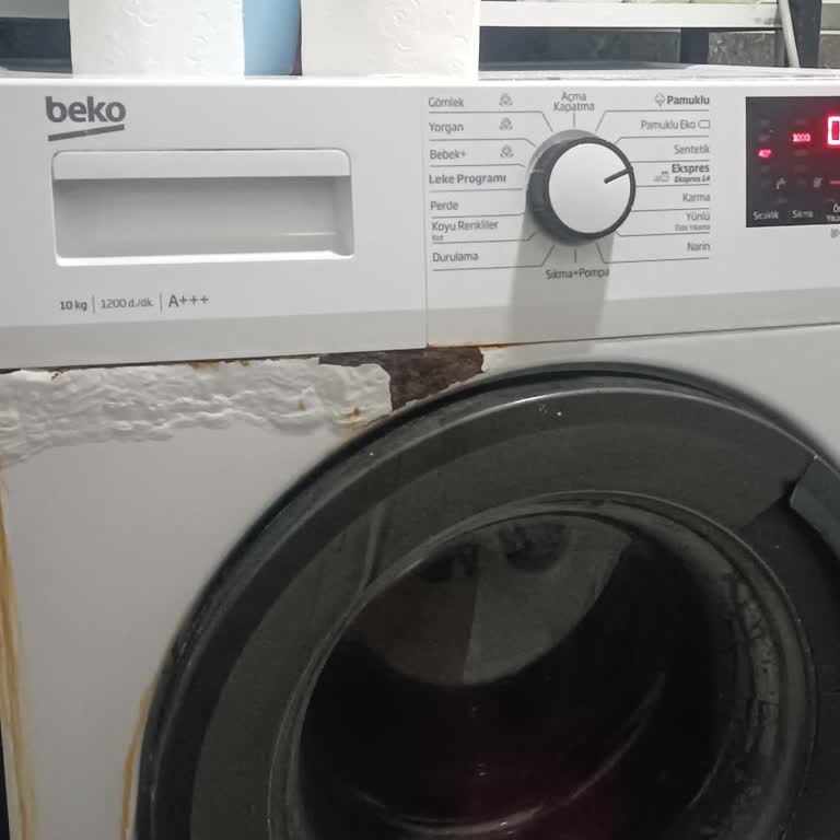Beko Çamaşır Makinesinde Garanti Sonrası Paslanma Ve Gövde Hasarı