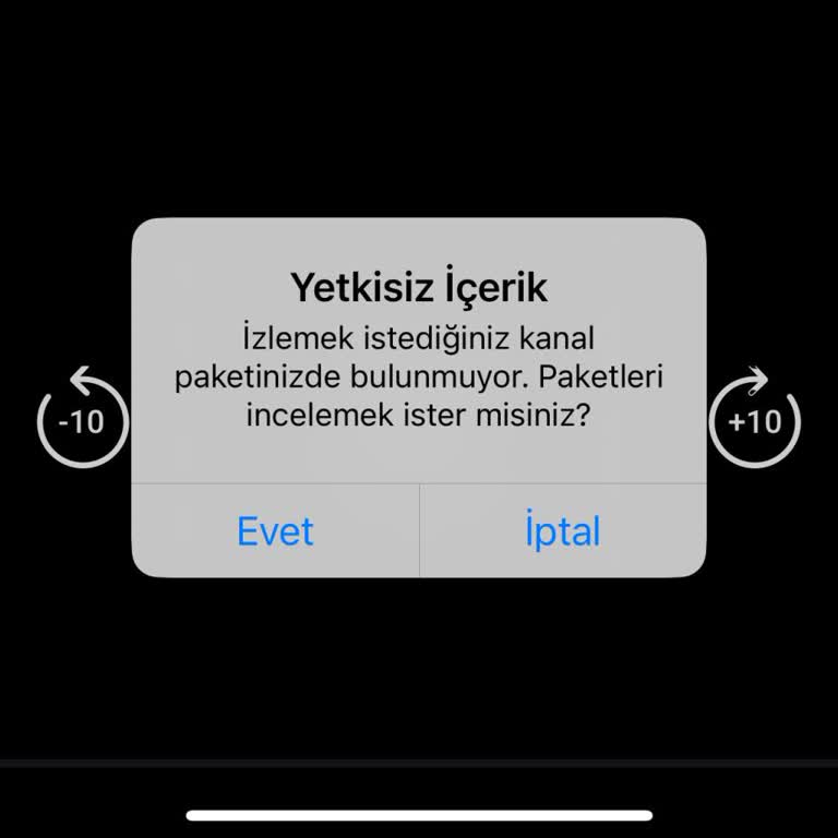 Super Lig Paketi Üyeliği İçin Yetkisiz İçerik Uyarısı Ve İzleme Engeli