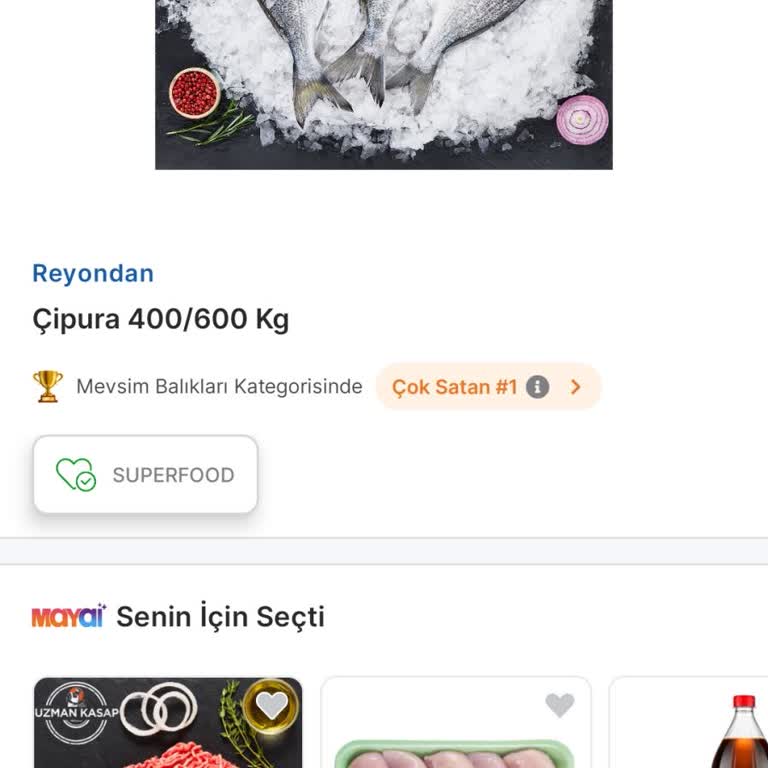Migros Sanal Market’te Temizlenmemiş Çipura Gönderimi Ve Yanıltıcı Ürün Açıklaması