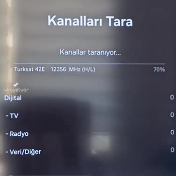 Samsung Televizyon Kanal Tarama Yapmıyor